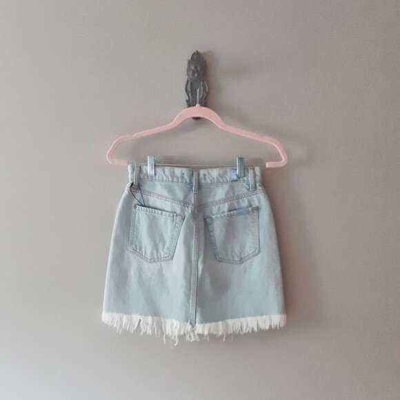 NWT 7 For All Mankind blue denim mini skirt, 25 - Picture 12 of 12